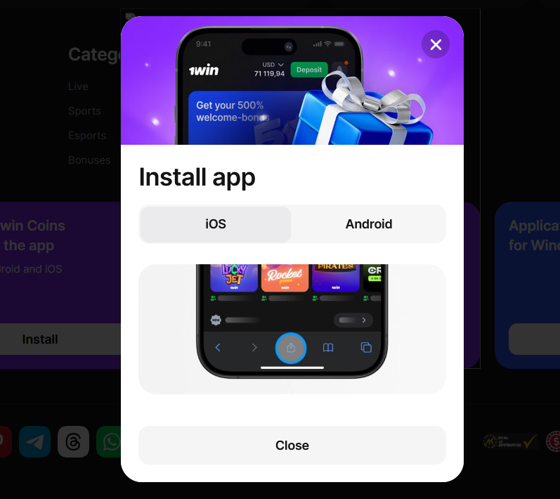 Keep your 1win India app updated iOS for smooth and safe gameplay